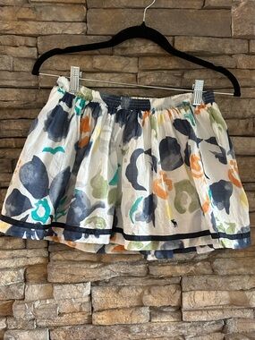 •Abercrombie & Fitch• Girl’s Watercolor  Floral Mini Skirt - Size L